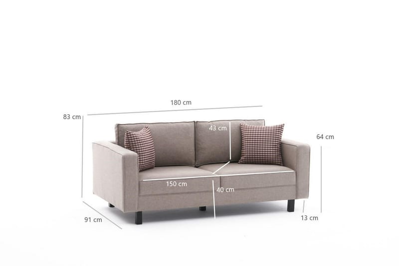 Soffa Vivianna 2-sits - Cream - Möbler - Soffa - 2 sits soffa