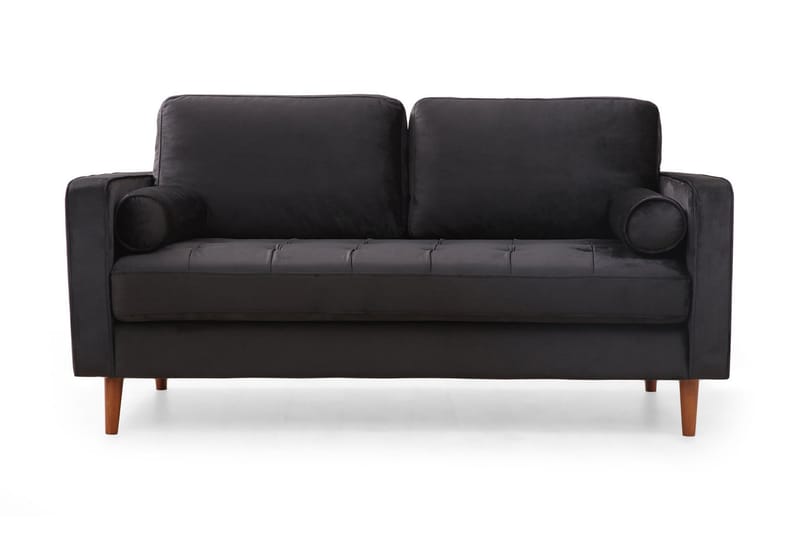 Soffa Puento 2-sits - Svart - 2 sits soffa