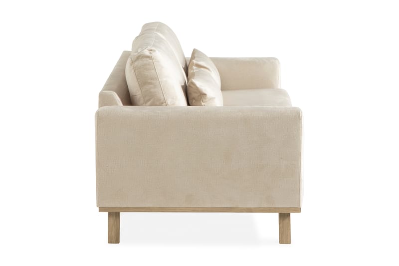 3-sits Sammetssoffa Haga - Beige - Möbler - Soffa - 3 sits soffa