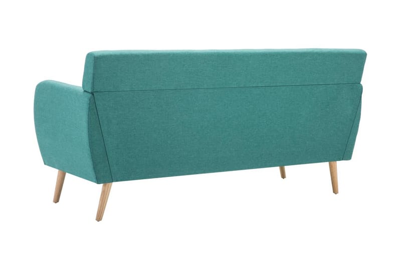 3-sitssoffa med tygklädsel 172x70x82 cm grön - Grön - Möbler - Soffa - 3 sits soffa