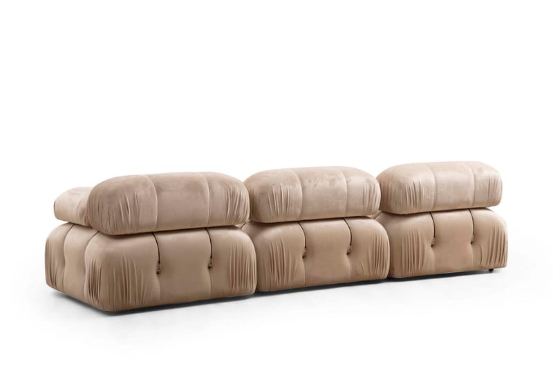 Bubblig Soffa 3-sits Belgin - Beige - Möbler - Soffa - 3 sits soffa