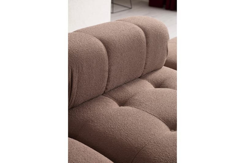 Bubblig Soffa 3-sits Belgin - Cappuccino - Möbler - Soffa - 3 sits soffa