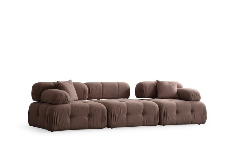 Bubblig Soffa 3-sits Belgin - Cappuccino - Möbler - Soffa - 3 sits soffa