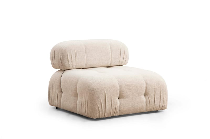 Bubblig Soffa 3-sits Belgin - Ljusbeige - Möbler - Soffa - 3 sits soffa