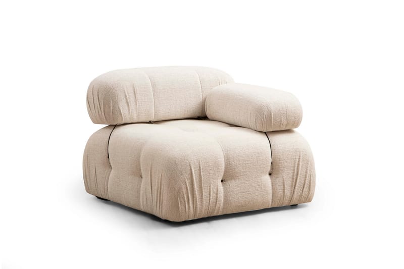 Bubblig Soffa 3-sits Belgin - Ljusbeige - Möbler - Soffa - 3 sits soffa