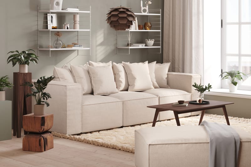 Djup Soffa Narender 3-sits - Beige - Möbler - Soffa - 3 sits soffa