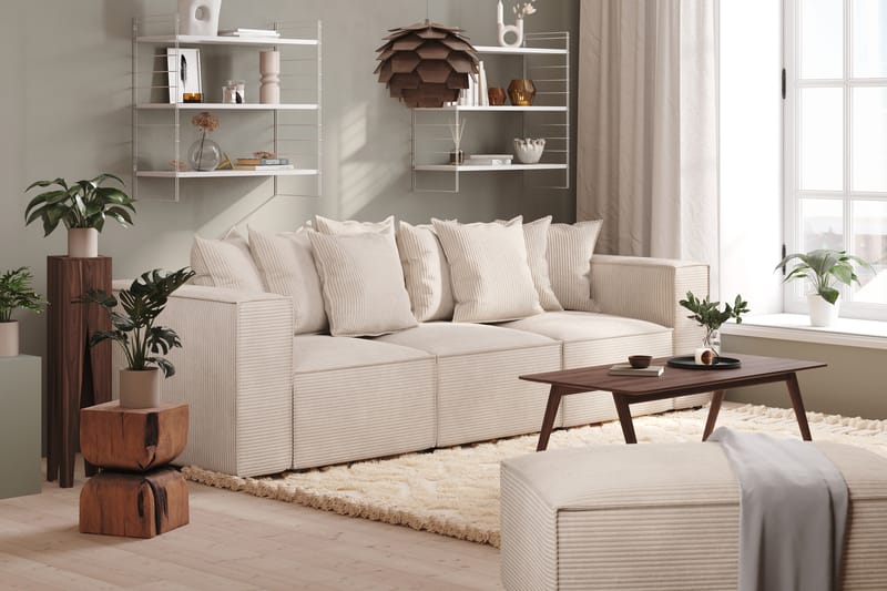 Djup Soffa Narender 3-sits - Beige - Möbler - Soffa - 3 sits soffa