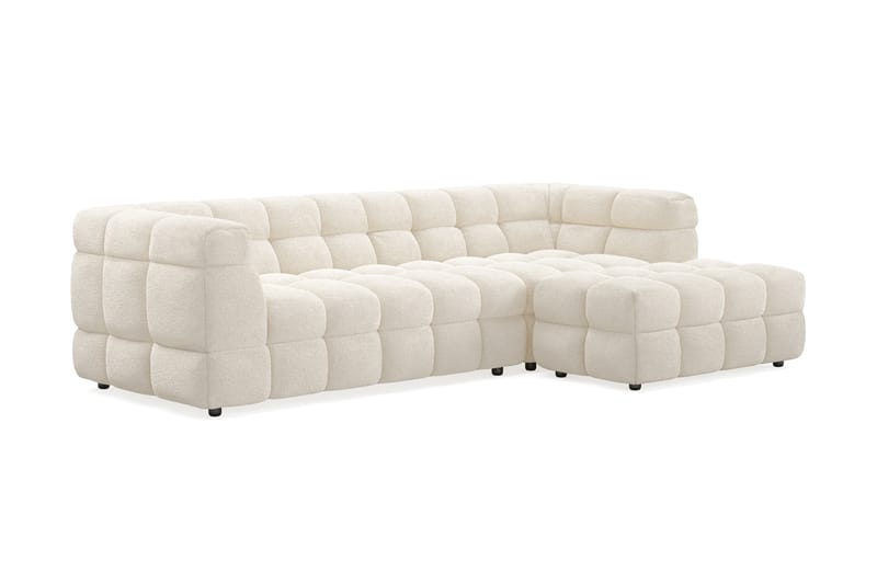 3-sits Soffa Elise med Divan - Beige Teddy - Möbler - Soffa - Hörnsoffa