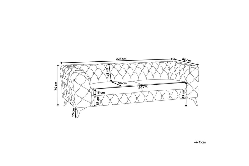 Soffa 2-4 Sits Sotra - Lila - 3 sits soffa