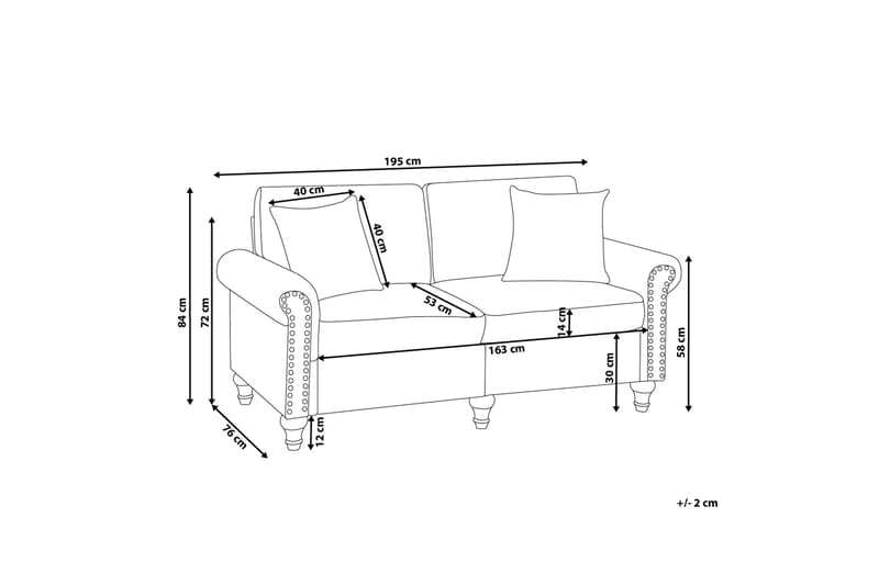 Soffa 3 Sits Otra - Grå - Möbler - Soffa - 3 sits soffa