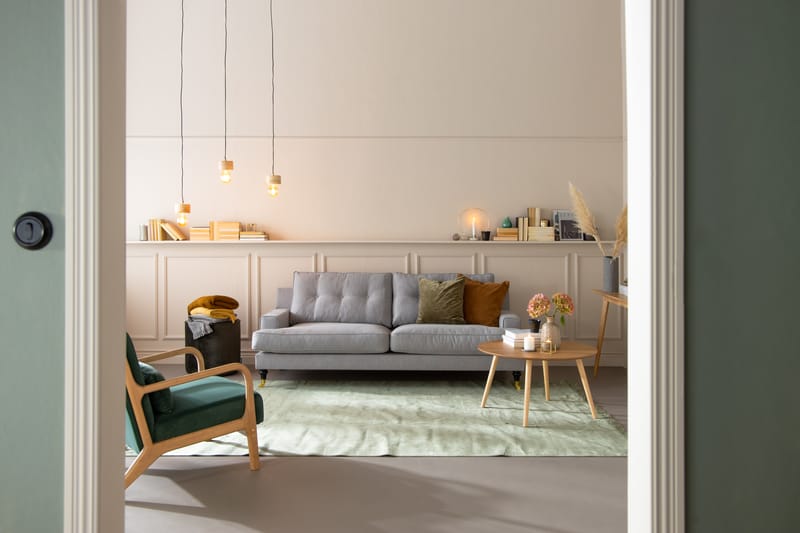 Soffa Covington 3-sits - Ljusgrå - Möbler - Soffa - Howardsoffa