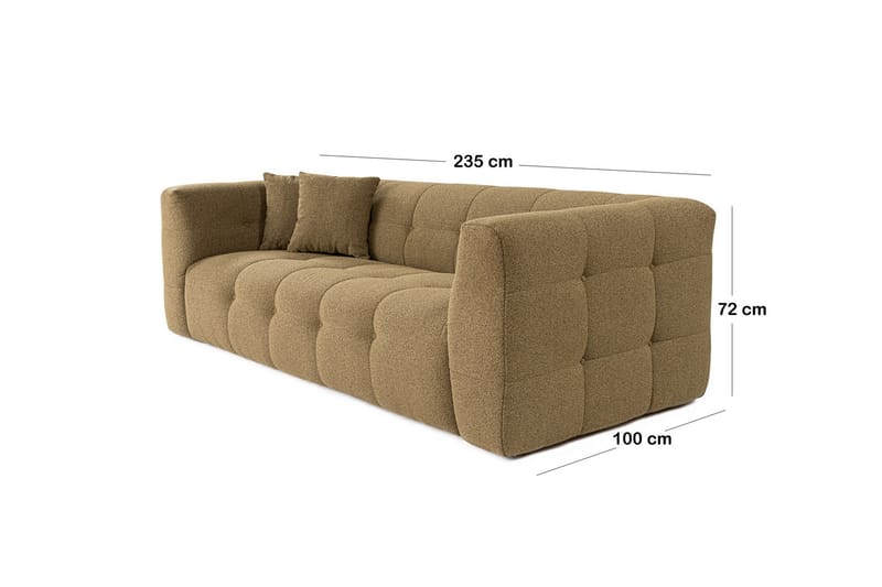 Soffa Manato 2-sits - Khaki - Möbler - Soffa - 3 sits soffa