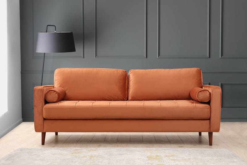 Soffa Puento 3-sits - Orange - Möbler - Soffa - 3 sits soffa