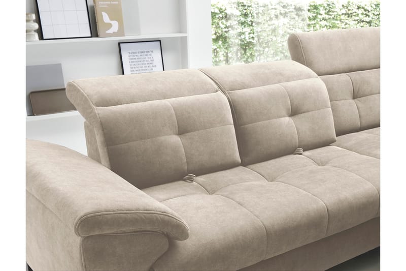 5-sits Soffa med Schäslong Inferne - Beige - Möbler - Soffa - Divansoffa & schäslongsoffa