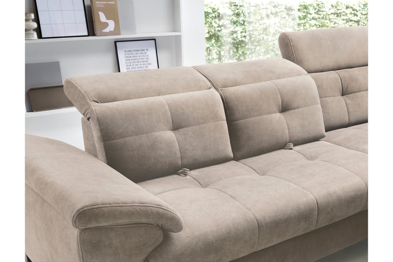 5-sits Soffa med Schäslong Inferne - Beige - Möbler - Soffa - Divansoffa & schäslongsoffa