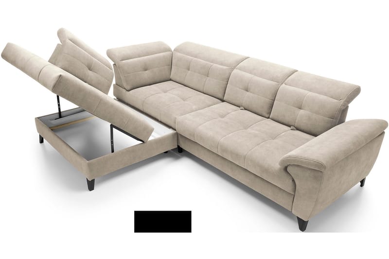 5-sits Soffa med Schäslong Inferne - Beige - Möbler - Soffa - Divansoffa & schäslongsoffa