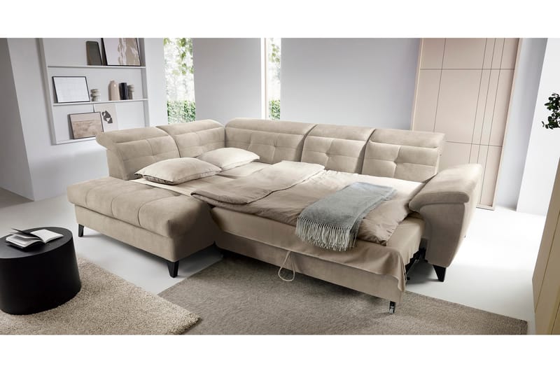 5-sits Soffa med Schäslong Inferne - Beige - Möbler - Soffa - Divansoffa & schäslongsoffa