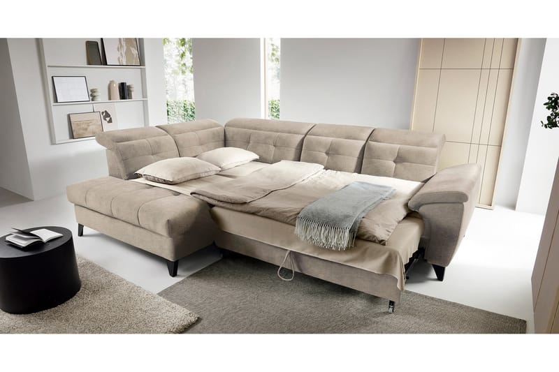 5-sits Soffa med Schäslong Inferne - Beige - Möbler - Soffa - Divansoffa & schäslongsoffa