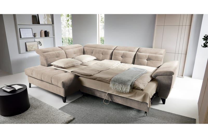 5-sits Soffa med Schäslong Inferne - Beige - Möbler - Soffa - Divansoffa & schäslongsoffa