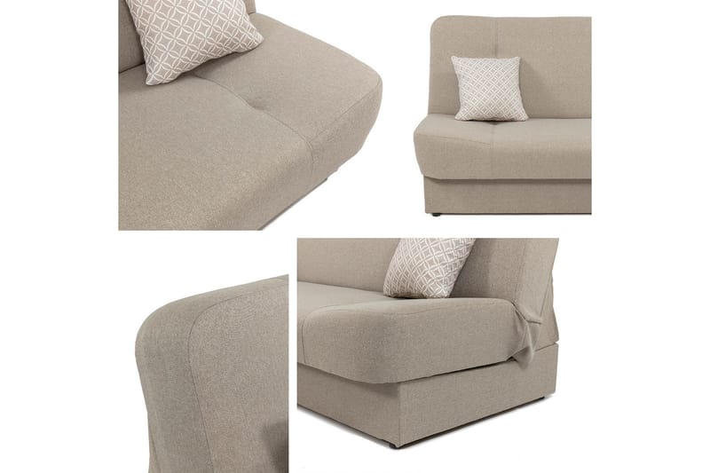 Abron Soffa 3-sits - Beige - Möbler - Soffa - 3 sits soffa