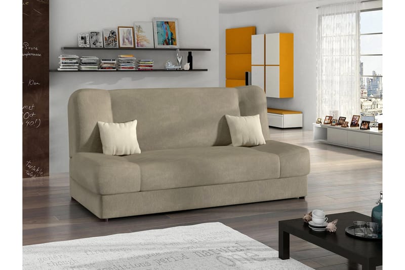 Abron Soffa 3-sits - Beige/Brun - Möbler - Soffa - 3 sits soffa