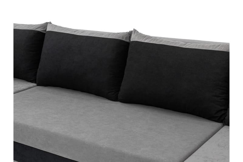 Alvared Soffa Dubbeldivan 4-sits - Mörkgrå - Möbler - Soffa - U-soffa