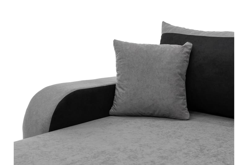 Alvared Soffa Dubbeldivan 4-sits - Svart - Möbler - Soffa - U-soffa