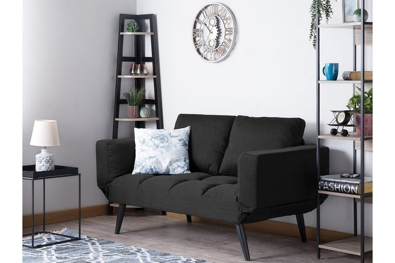 Bäddsoffa Brekke 150 cm - Svart - Möbler - Soffa - Bäddsoffa - 2 sits bäddsoffa