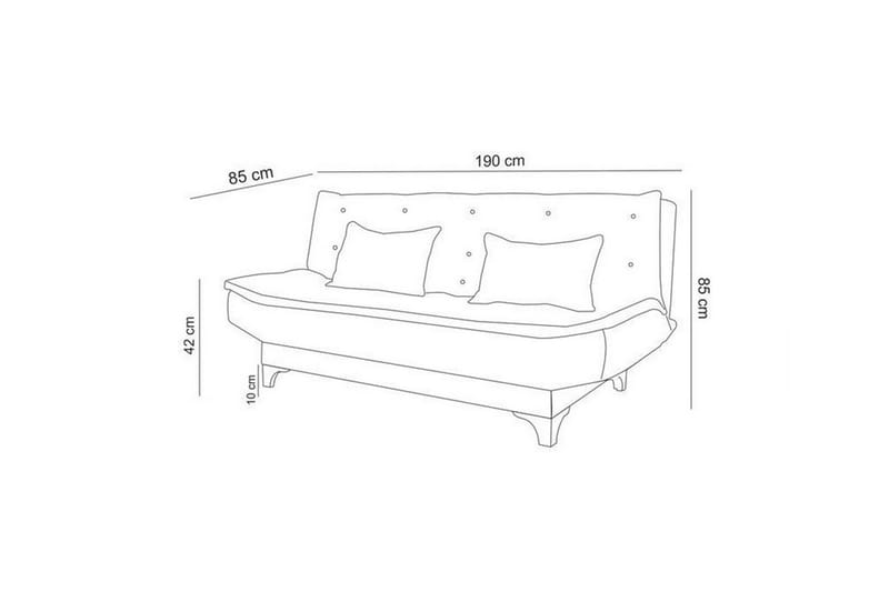 3-sits Bransdale Bäddsoffa - Grå|Vit - Möbler - Soffa - Bäddsoffa - 3 sits bäddsoffa