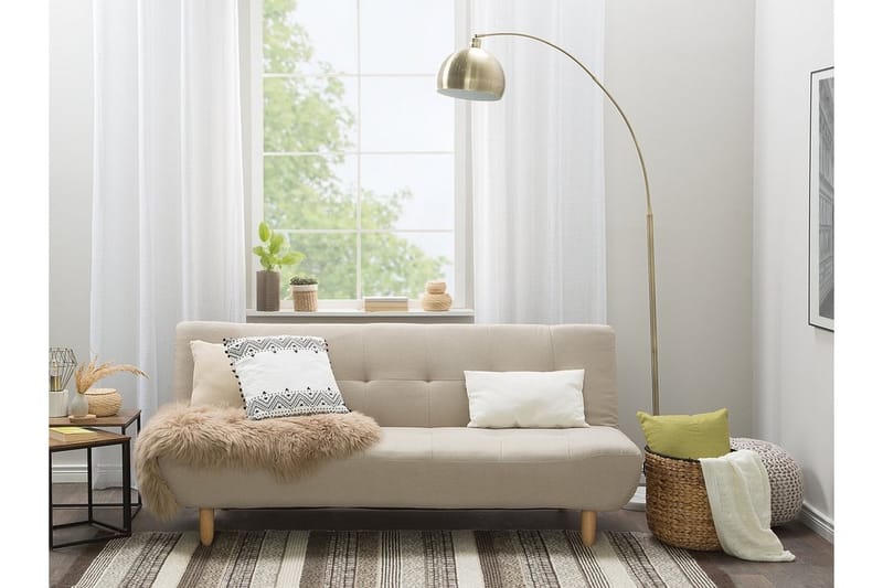 Bäddsoffa Alsten 182 cm - Beige - Möbler - Soffa - Bäddsoffa - 3 sits bäddsoffa