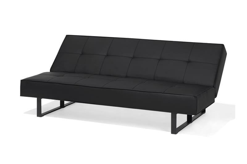 Bäddsoffa Derby 189 cm - Svart|Grå - Möbler - Soffa - Bäddsoffa - 3 sits bäddsoffa