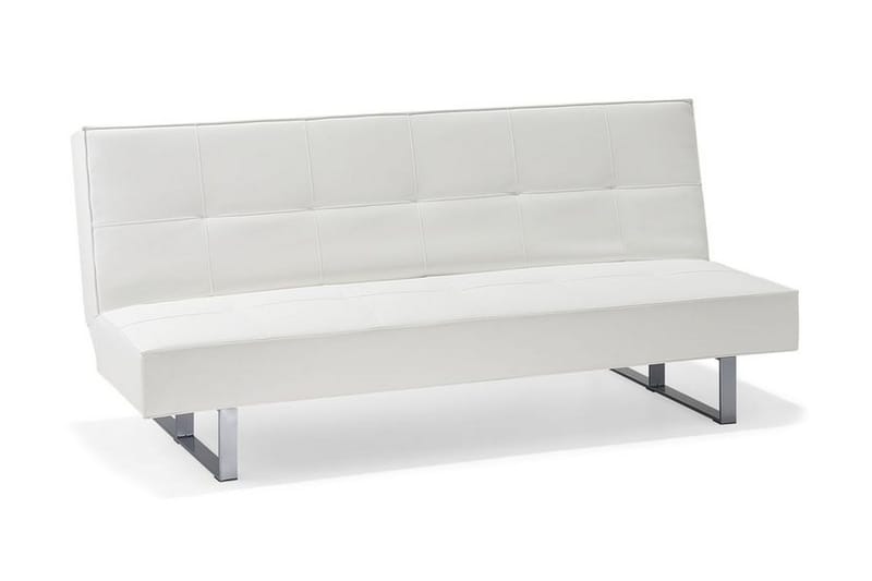 Bäddsoffa Derby 88 cm - Vit - 3 sits bäddsoffa