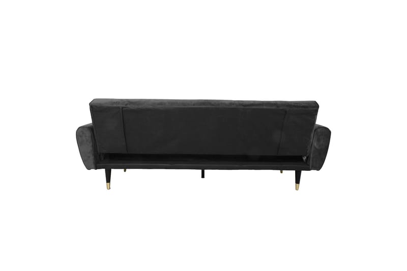 Bäddsoffa Falun 214x83 cm Grå Sammet - Möbler - Soffa - Bäddsoffa - 3 sits bäddsoffa