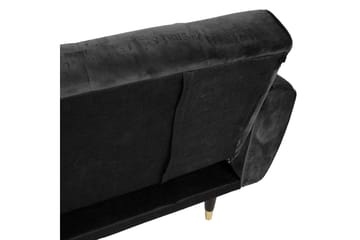 Bäddsoffa Falun 214x83 cm Grå Sammet - Möbler - Soffa - Bäddsoffa - 3 sits bäddsoffa