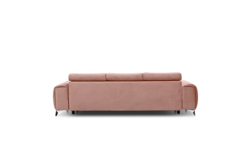 Bäddsoffa Laucha 3-sits - Rosa - Möbler - Soffa - Bäddsoffa - 3 sits bäddsoffa