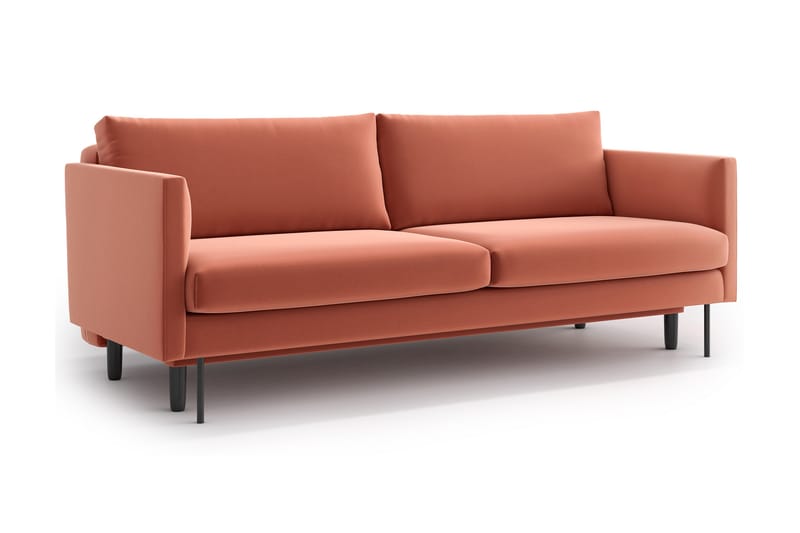 Bäddsoffa Nordquist 3-sits - Rosa - Möbler - Soffa - Bäddsoffa - 3 sits bäddsoffa