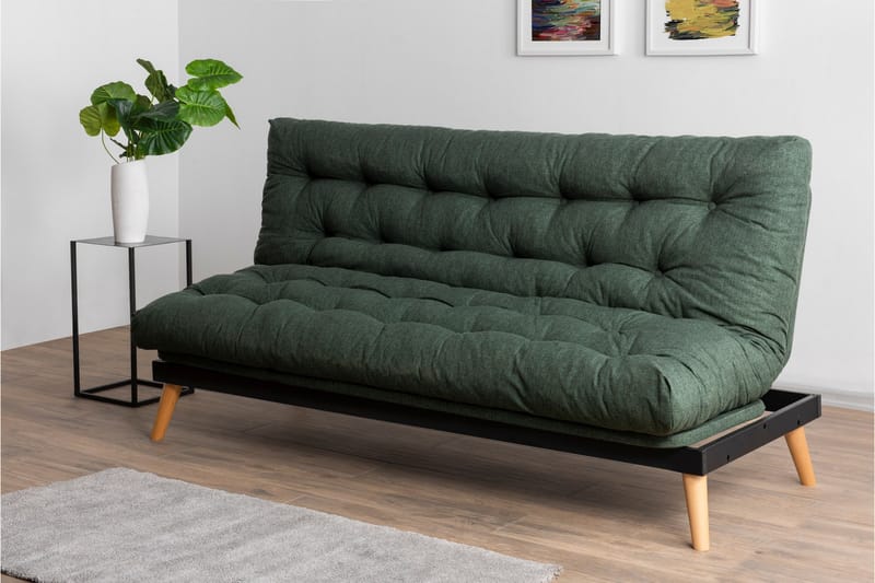 Bäddsoffa Saki - Green - Möbler - Soffa - Bäddsoffa - 3 sits bäddsoffa