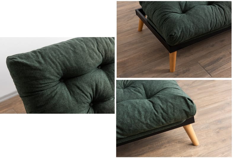 Bäddsoffa Saki - Green - Möbler - Soffa - Bäddsoffa - 3 sits bäddsoffa