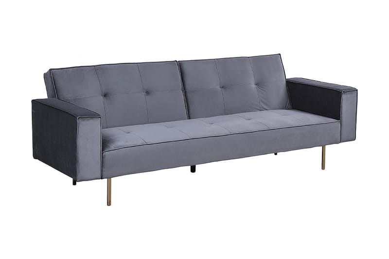 Bäddsoffa Visnes 218 cm - Blå|Grå - Möbler - Soffa - Bäddsoffa - 3 sits bäddsoffa