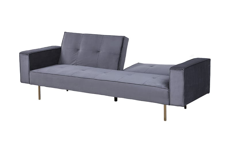 Bäddsoffa Visnes 218 cm - Blå|Grå - Möbler - Soffa - Bäddsoffa - 3 sits bäddsoffa