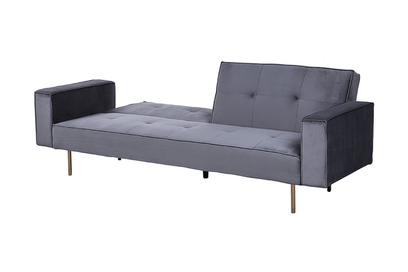 Bäddsoffa Visnes 218 cm - Blå|Grå - Möbler - Soffa - Bäddsoffa - 3 sits bäddsoffa