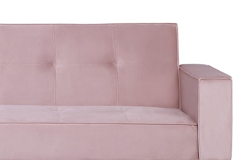 Bäddsoffa Visnes 218 cm - Rosa - Möbler - Soffa - Bäddsoffa - 3 sits bäddsoffa