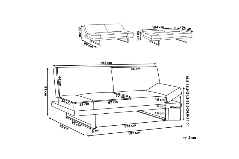 Bäddsoffa Tengwall - Grå - Möbler - Soffa - Bäddsoffa - 4 sits bäddsoffa