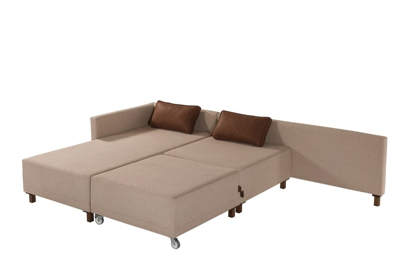 4-sits Bäddsoffa med Divan Matris 4-sits - Brun - Möbler - Soffa - Bäddsoffa - Bäddsoffa divan