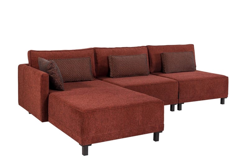 4-sits Bäddsoffa med Divan Matris 4-sits - Röd - Möbler - Soffa - Bäddsoffa - Bäddsoffa divan