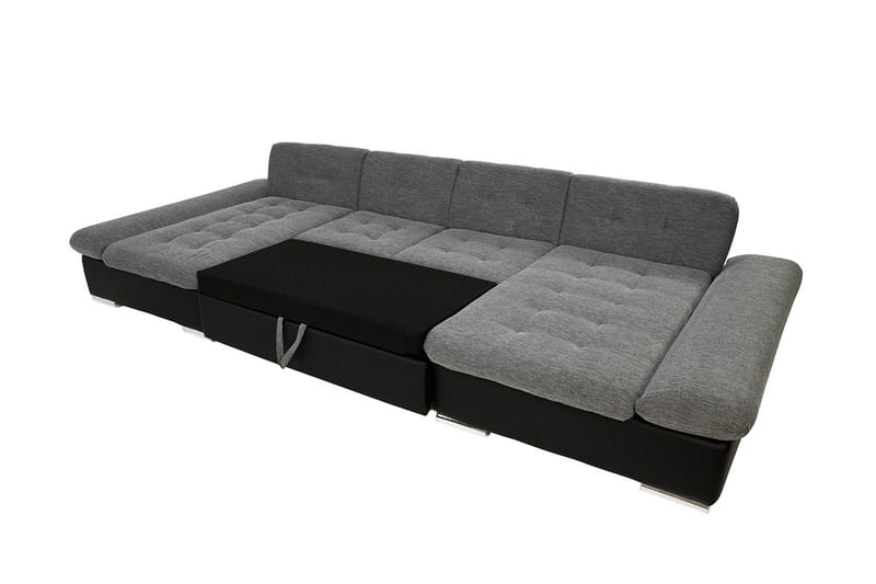 Bäddsoffa Dubbeldivan Eyman 4-sits 360x130 cm U-formad - Rosa - Möbler - Soffa - Bäddsoffa - Bäddsoffa divan