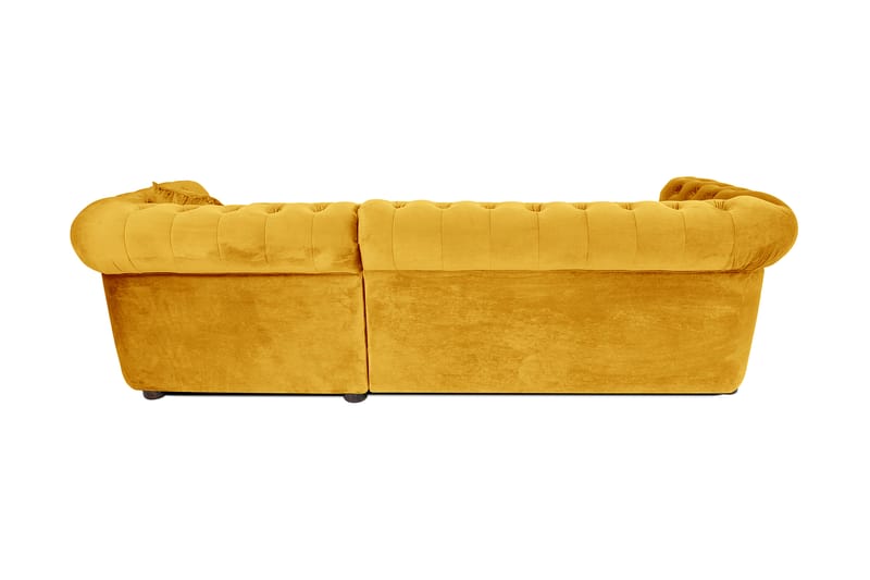 Bäddsoffa m. Divan Chesterfield Kristina - Gul - Möbler - Soffa - Bäddsoffa - Bäddsoffa divan