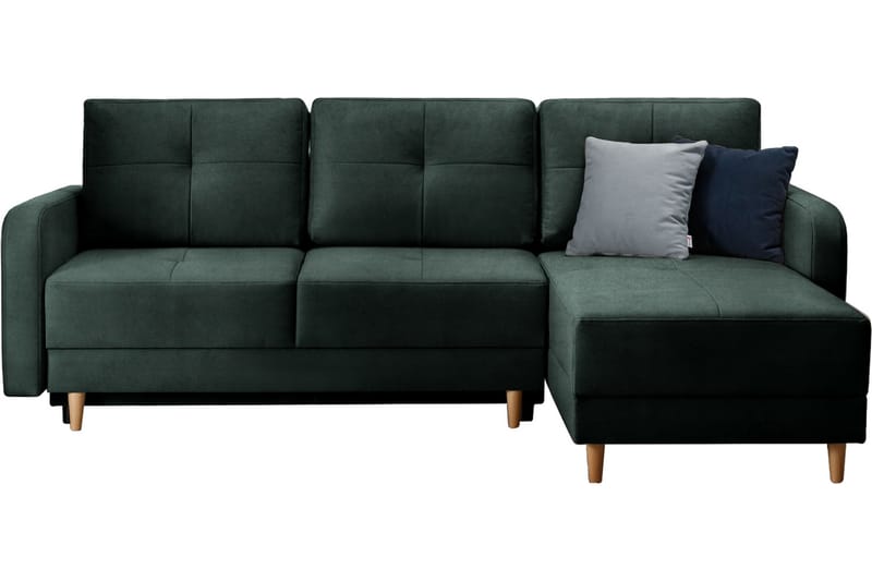 Bäddsoffa m. Divan Hatwall med Förvaring 3-sits - Mörkgrön - Möbler - Soffa - Bäddsoffa - Bäddsoffa divan