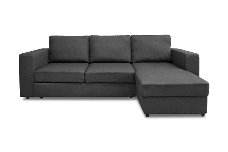 Bäddsoffa Mantova 3-sits Divan Vändbar - Mörkgrå - Möbler - Soffa - Bäddsoffa - Bäddsoffa divan