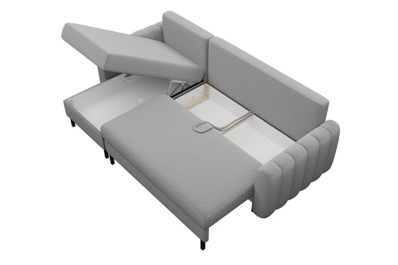 Bäddsoffa med divan - Blå - Möbler - Soffa - Bäddsoffa - Bäddsoffa divan